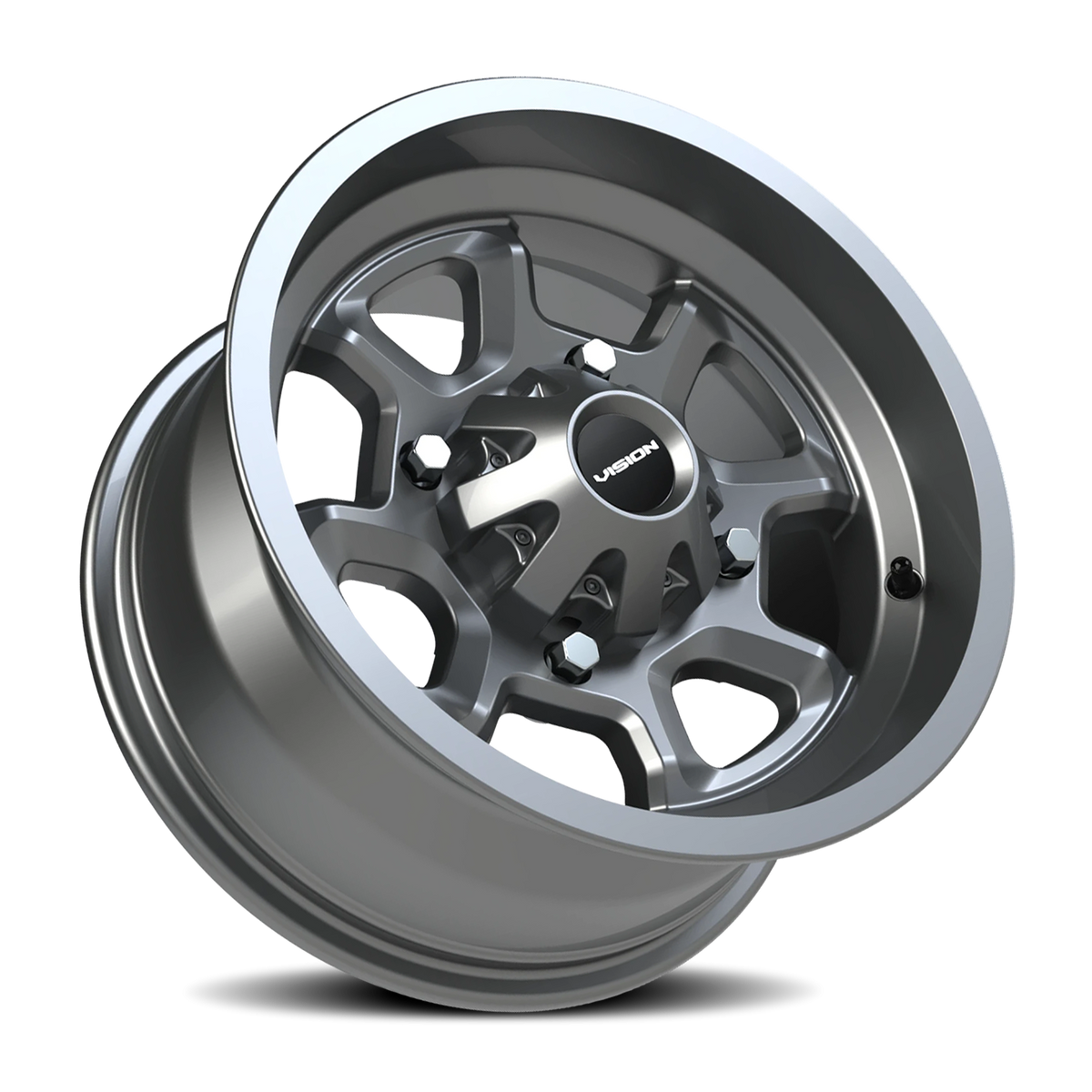 Vision Wheel 415 Gunmetal 14x7 +3 4x156mm 131.1mm - Wheelwiz