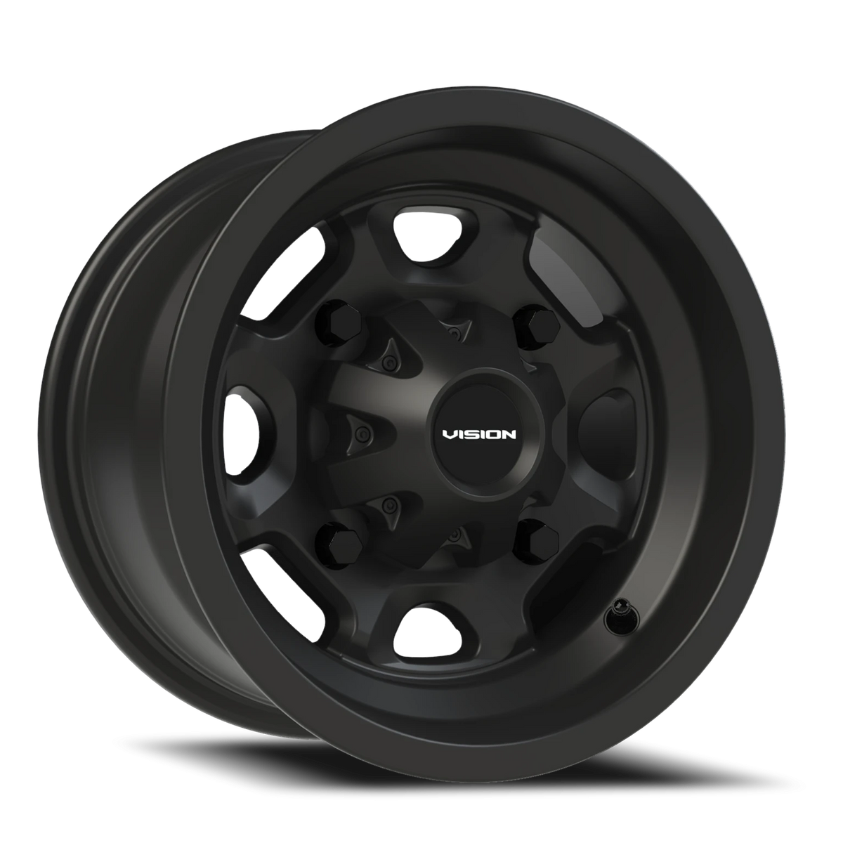 Vision Wheel 415 Matte Black 12x7 +3 4x136mm 110.5mm - Wheelwiz