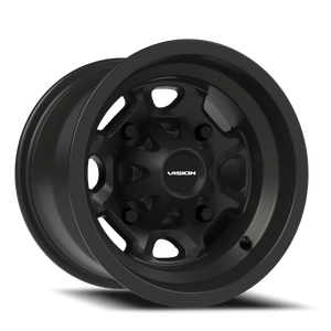Vision Wheel 415 Matte Black 12x8 -10 4x110mm 86mm - Wheelwiz