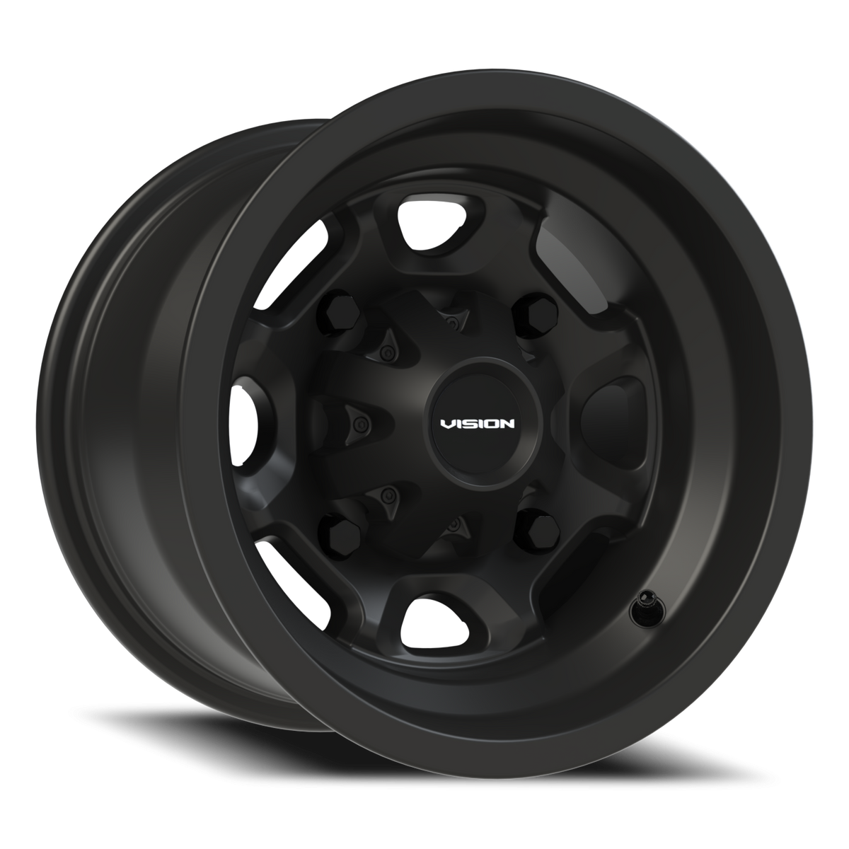 Vision Wheel 415 Matte Black 12x8 -10 4x136mm 110.5mm - Wheelwiz