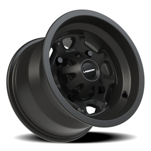 Vision Wheel 415 Matte Black 12x8 -10 4x156mm 131.1mm - Wheelwiz