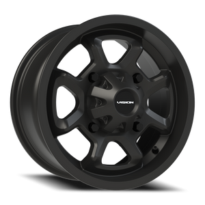 Vision Wheel 415 Matte Black 14x7 +38 4x136mm 110.5mm - Wheelwiz
