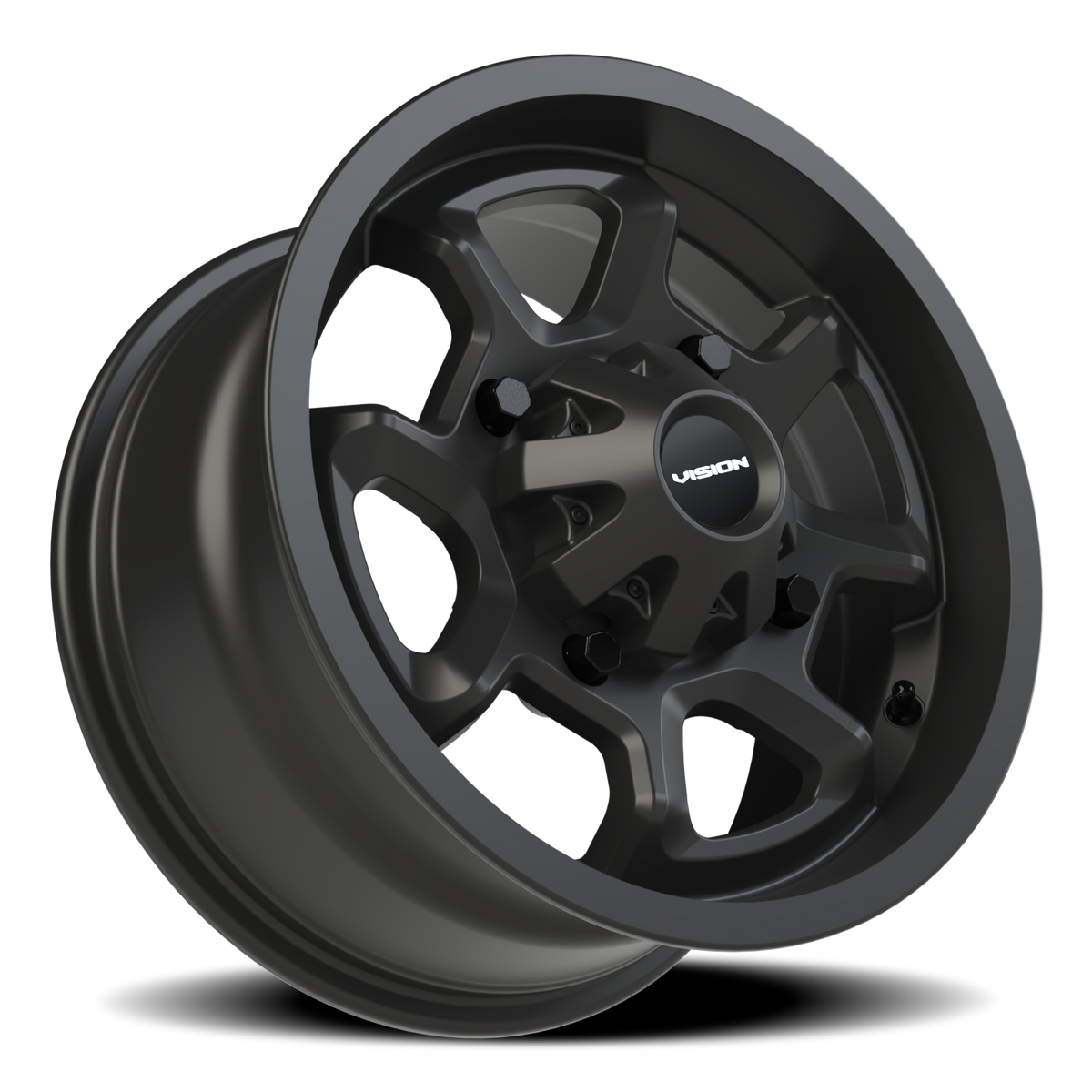 Vision Wheel 415 Matte Black 14x7 +38 4x136mm 110.5mm - Wheelwiz