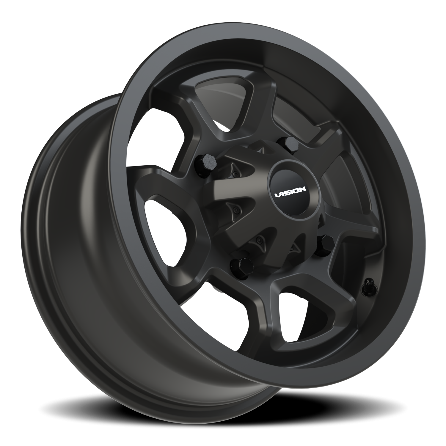 Vision Wheel 415 Matte Black 14x7 +38 4x136mm 110.5mm - Wheelwiz