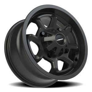 Vision Wheel 415 Matte Black 14x7 +38 4x136mm 110.5mm - Wheelwiz