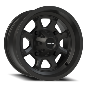 Vision Wheel 415 Matte Black 14x7 +3 4x156mm 131.1mm - Wheelwiz