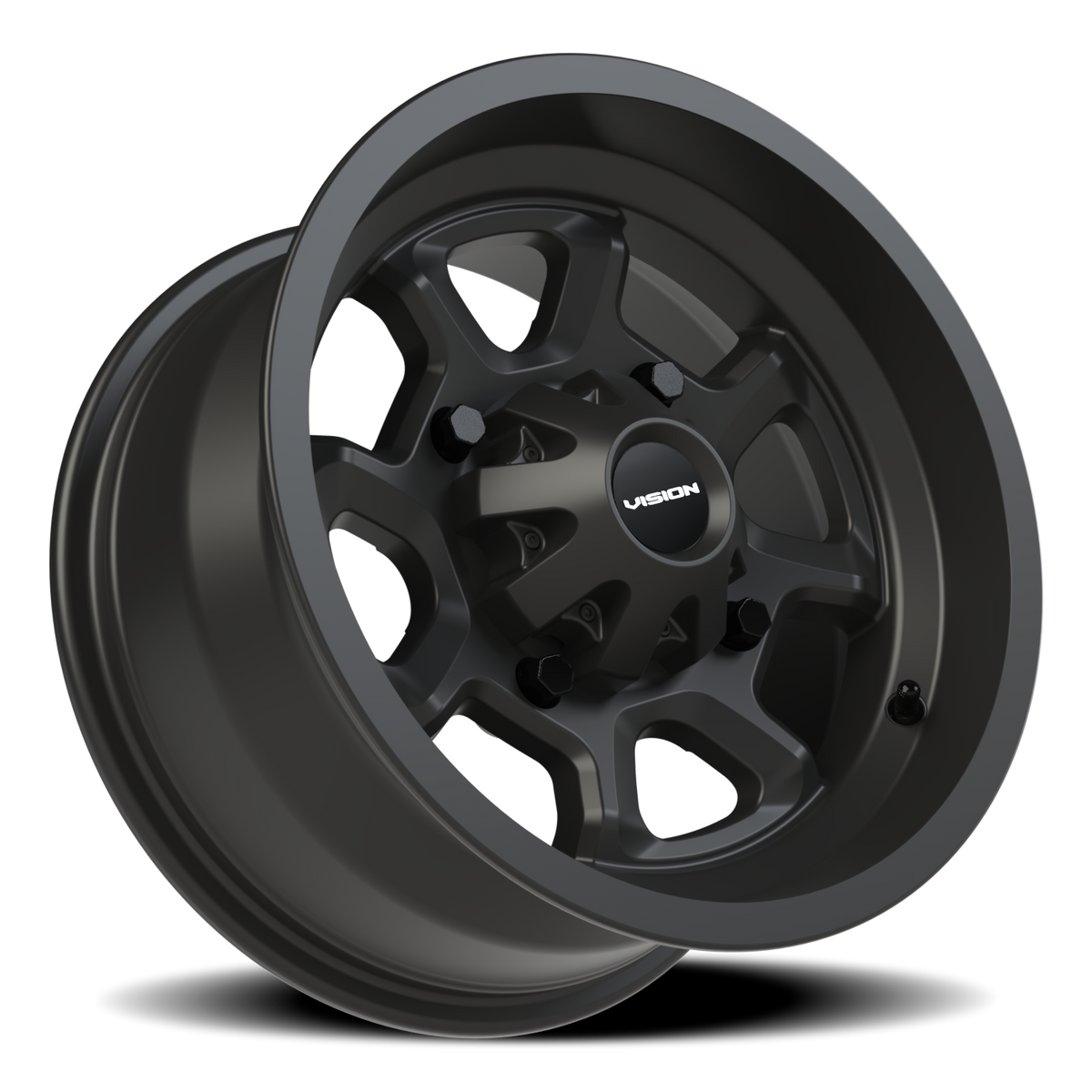 Vision Wheel 415 Matte Black 14x7 +3 4x156mm 131.1mm - Wheelwiz