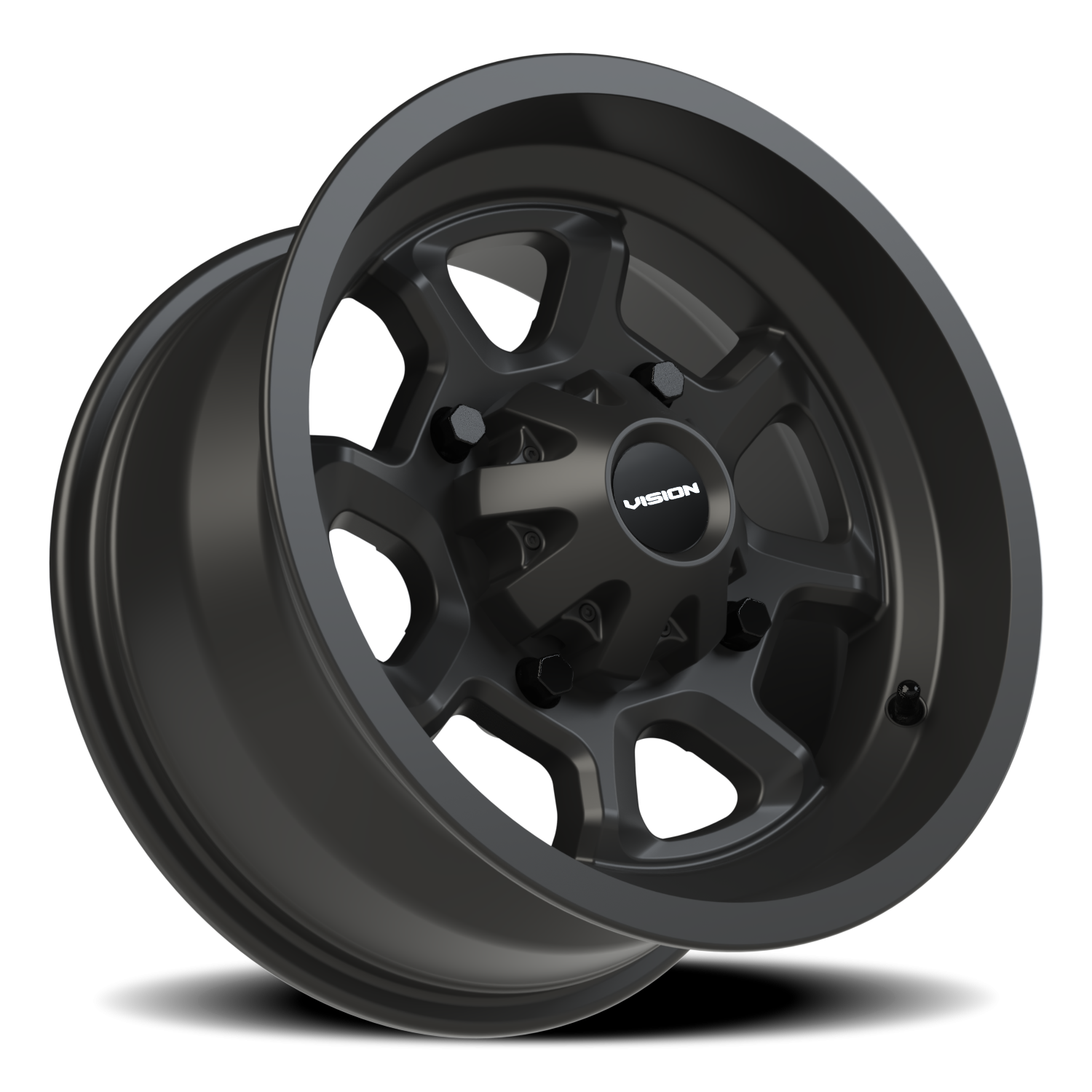 Vision Wheel 415 Matte Black 14x7 +3 4x156mm 131.1mm - Wheelwiz