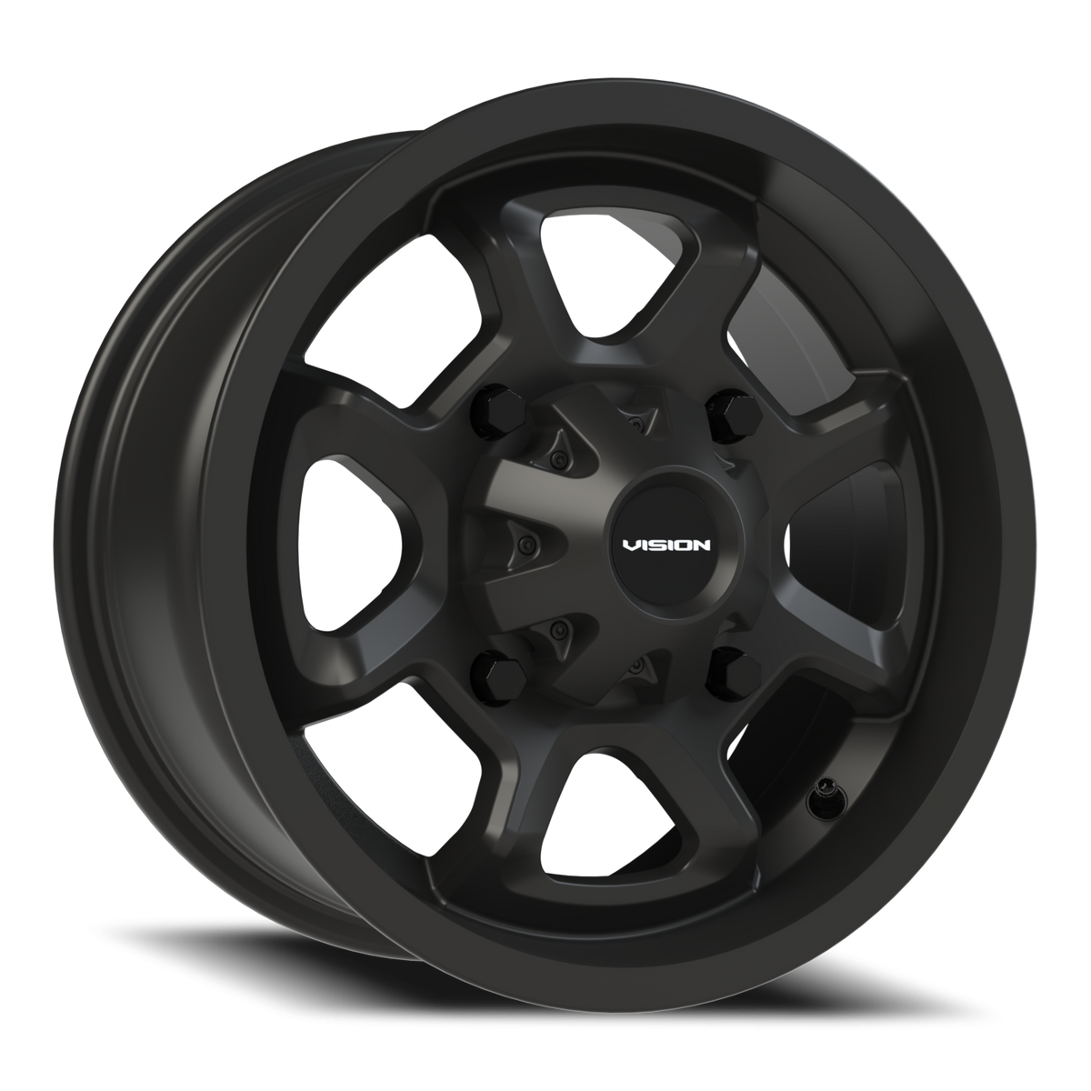 Vision Wheel 415 Matte Black 14x7 +38 4x156mm 131.1mm - Wheelwiz