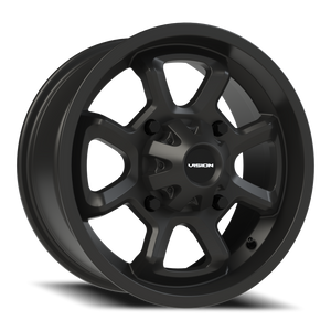 Vision Wheel 415 Matte Black 15x7 +38 4x110mm 86mm - Wheelwiz