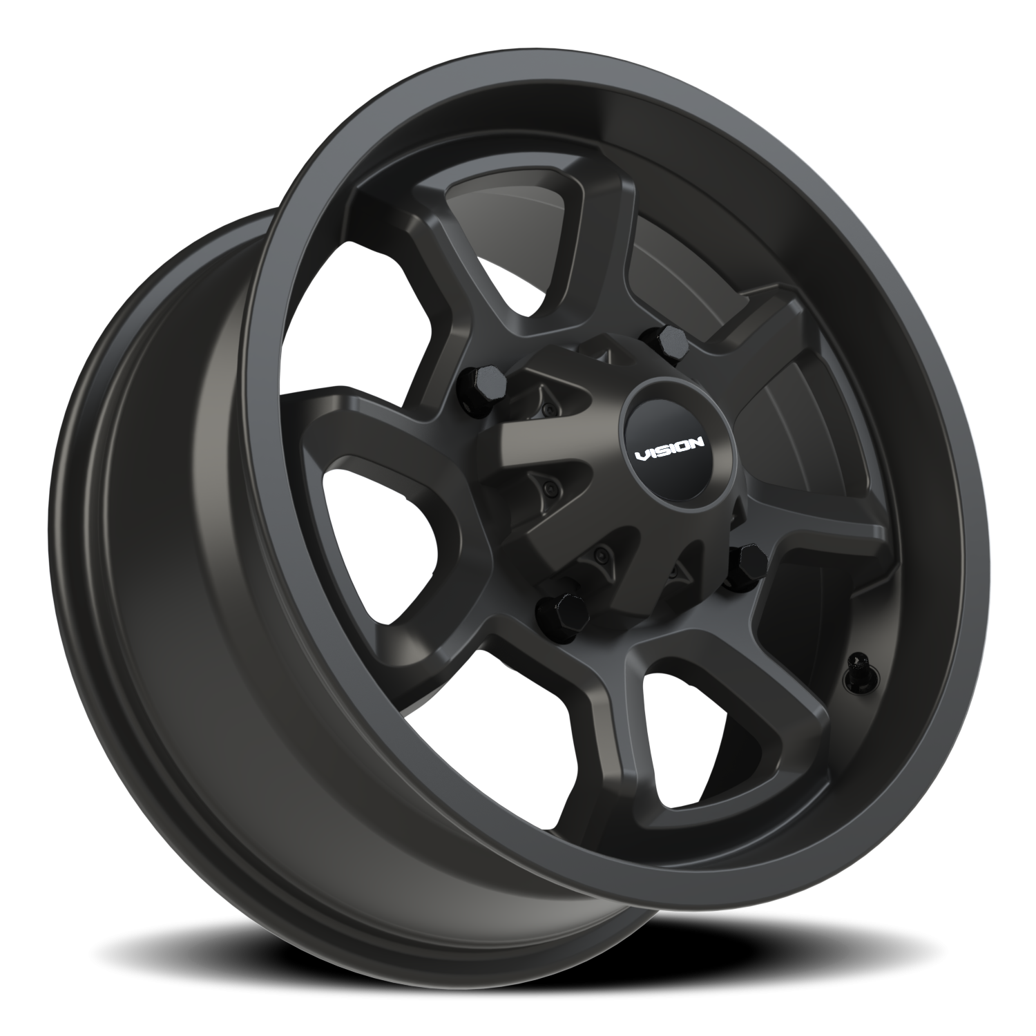 Vision Wheel 415 Matte Black 15x7 +38 4x110mm 86mm - Wheelwiz
