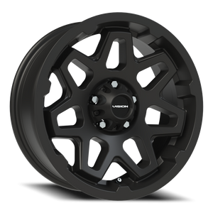 Vision Wheel 416 Satin Black 17x7 0 5x114.3mm 83mm - Wheelwiz