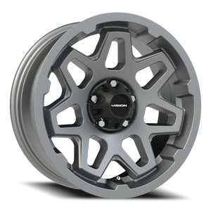 Vision Wheel 416 Satin Grey 17x7 0 5x114.3mm 83mm - Wheelwiz