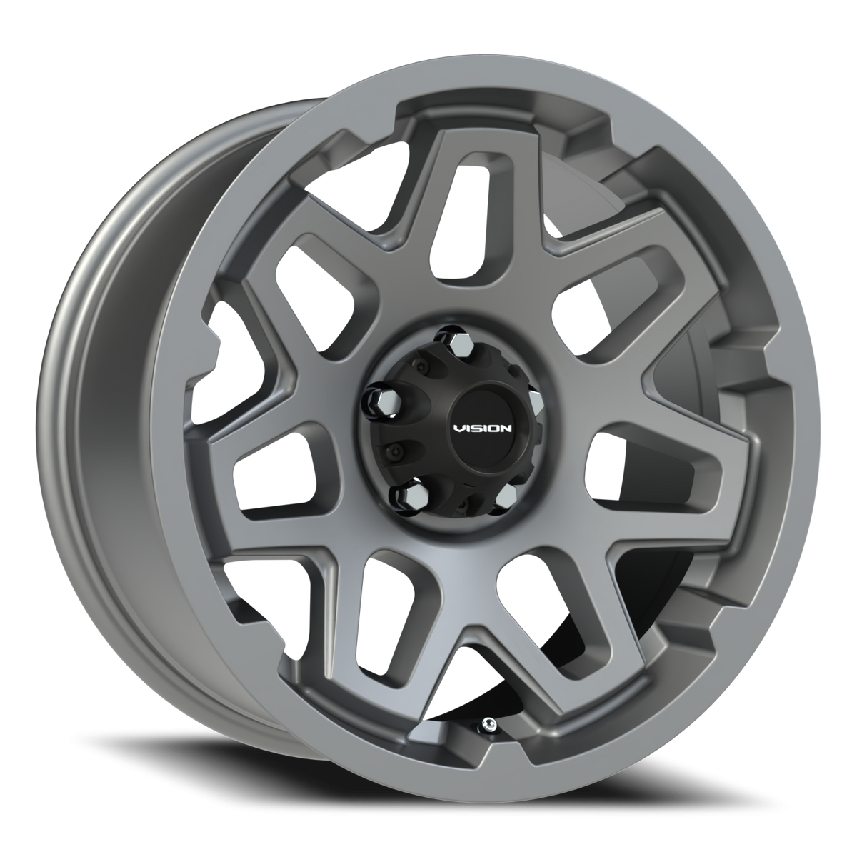 Vision Wheel 416 Satin Grey 18x9 +18 5x114.3mm 83mm - Wheelwiz