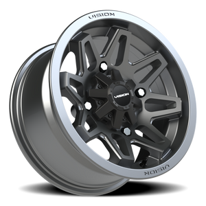 Vision Wheel 416 Gunmetal 14x7 +3 4x136mm 110.5mm - Wheelwiz