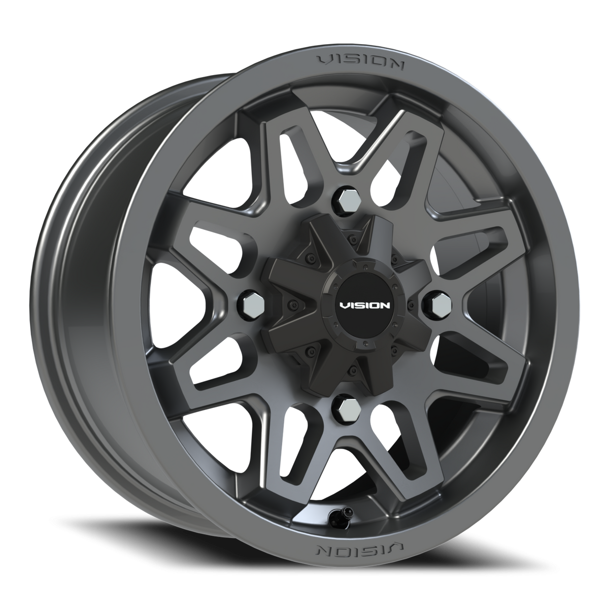 Vision Wheel 416 Gunmetal 14x7 +38 4x156mm 131.1mm - Wheelwiz