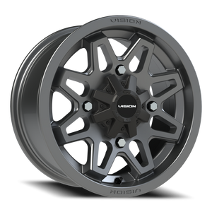 Vision Wheel 416 Gunmetal 14x7 +38 4x156mm 131.1mm - Wheelwiz