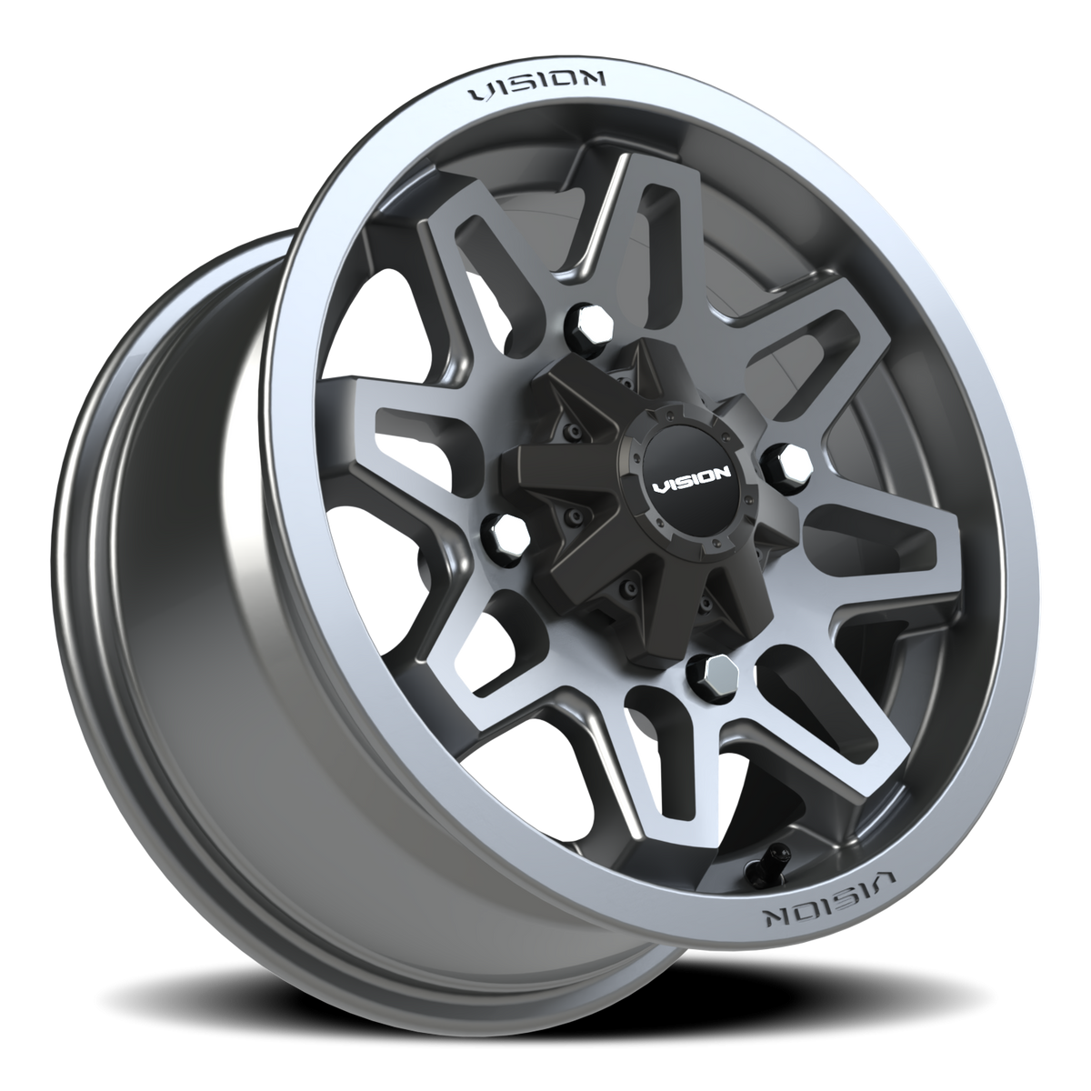 Vision Wheel 416 Gunmetal 14x7 +38 4x156mm 131.1mm - Wheelwiz