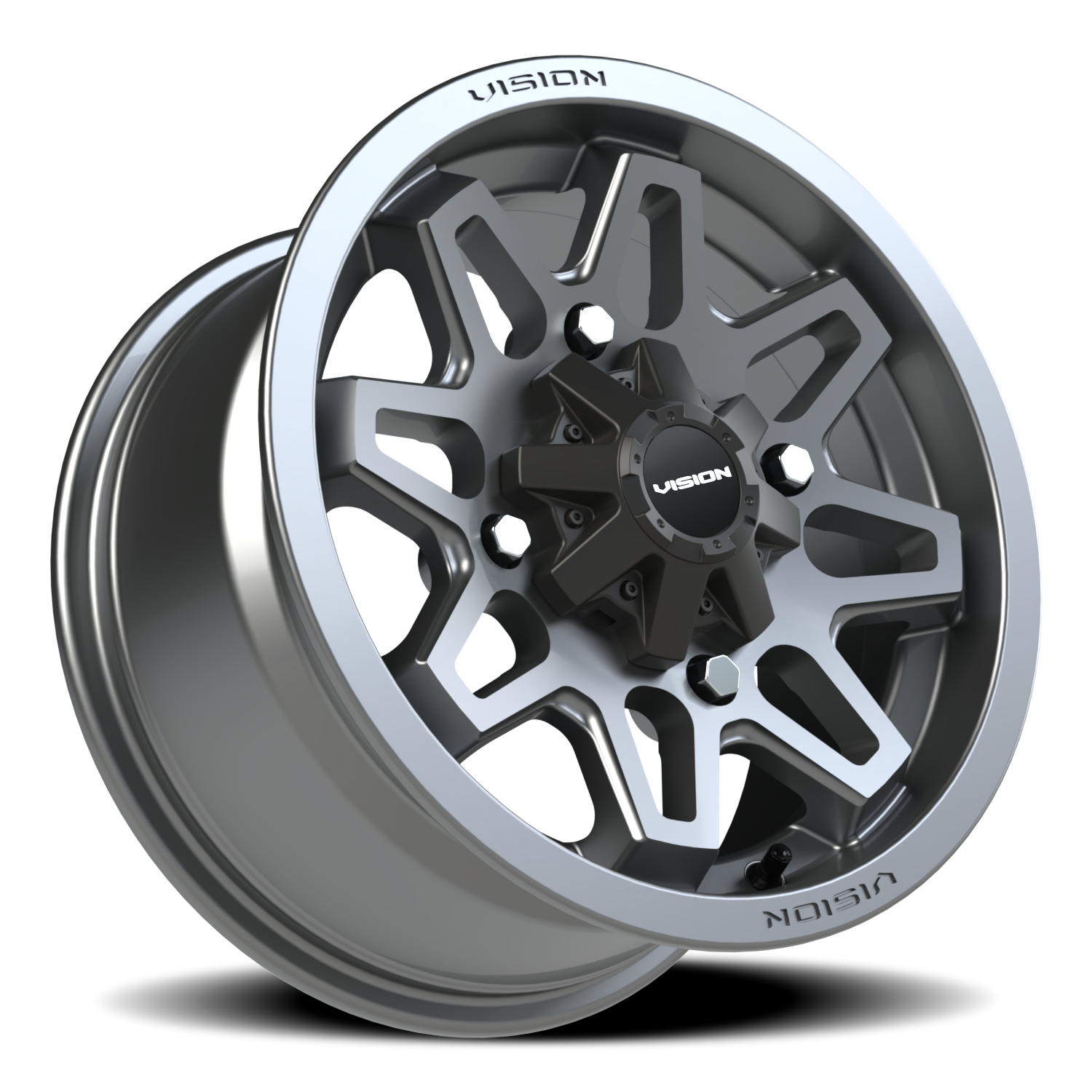 Vision Wheel 416 Gunmetal 14x7 +38 4x156mm 131.1mm - Wheelwiz