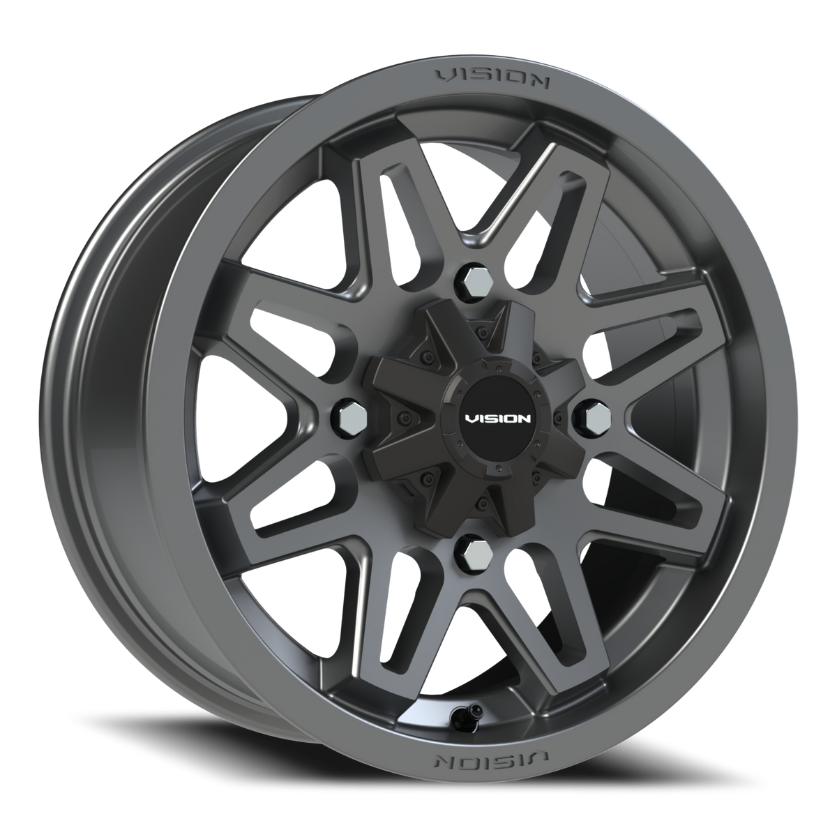 Vision Wheel 416 Gunmetal 15x7 +38 4x110mm 86mm - Wheelwiz