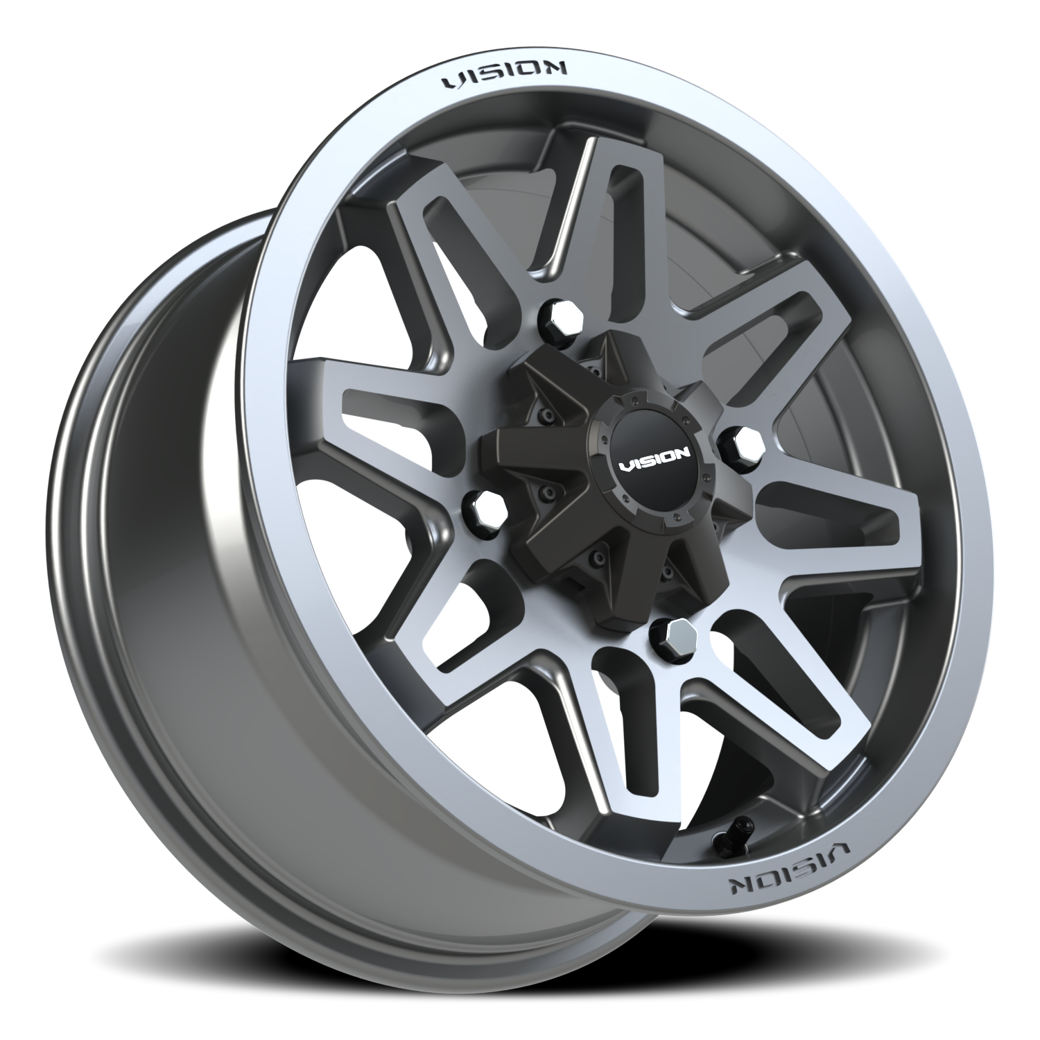 Vision Wheel 416 Gunmetal 15x7 +38 4x136mm 110.5mm - Wheelwiz