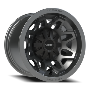 Vision Wheel 416 Gunmetal 12x8 -10 5x114.3mm 79.4mm - Wheelwiz