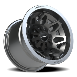 Vision Wheel 416 Gunmetal 12x8 -10 5x114.3mm 79.4mm - Wheelwiz