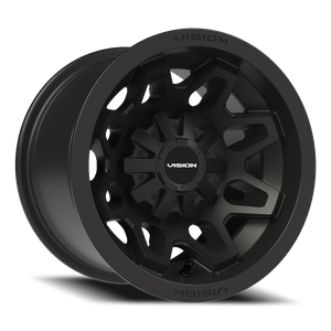 Vision Wheel 416 Matte Black 12x8 -10 5x114.3mm 79.4mm - Wheelwiz