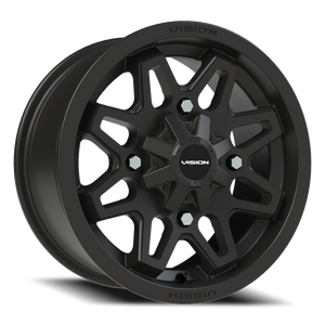 Vision Wheel 416 Matte Black 14x7 +38 4x156mm 131.1mm - Wheelwiz