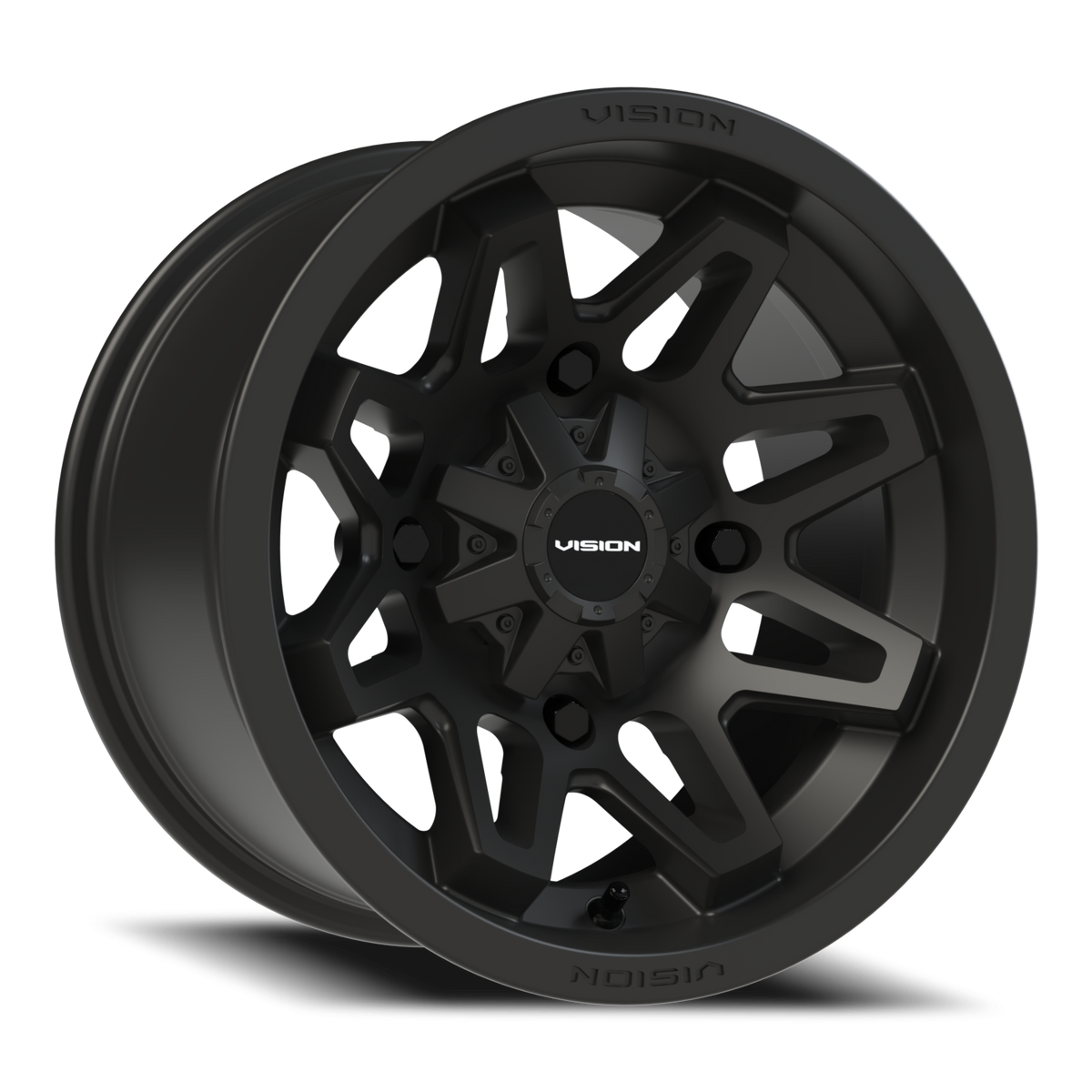 Vision Wheel 416 Matte Black 14x8 -10 4x136mm 110.5mm - Wheelwiz