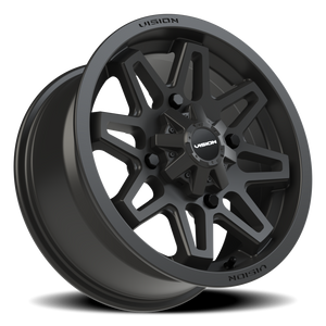 Vision Wheel 416 Matte Black 15x7 +38 4x110mm 86mm - Wheelwiz