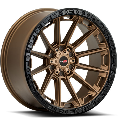 Vortek VRT-601MBR Matte Bronze Black Bead Ring 20x10 -12 6x135|6x139.7mm 106.1mm