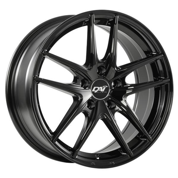 DAI APEX Gloss Black 17x7.5 +42 5x100mm 73.1mm– Wheelwiz