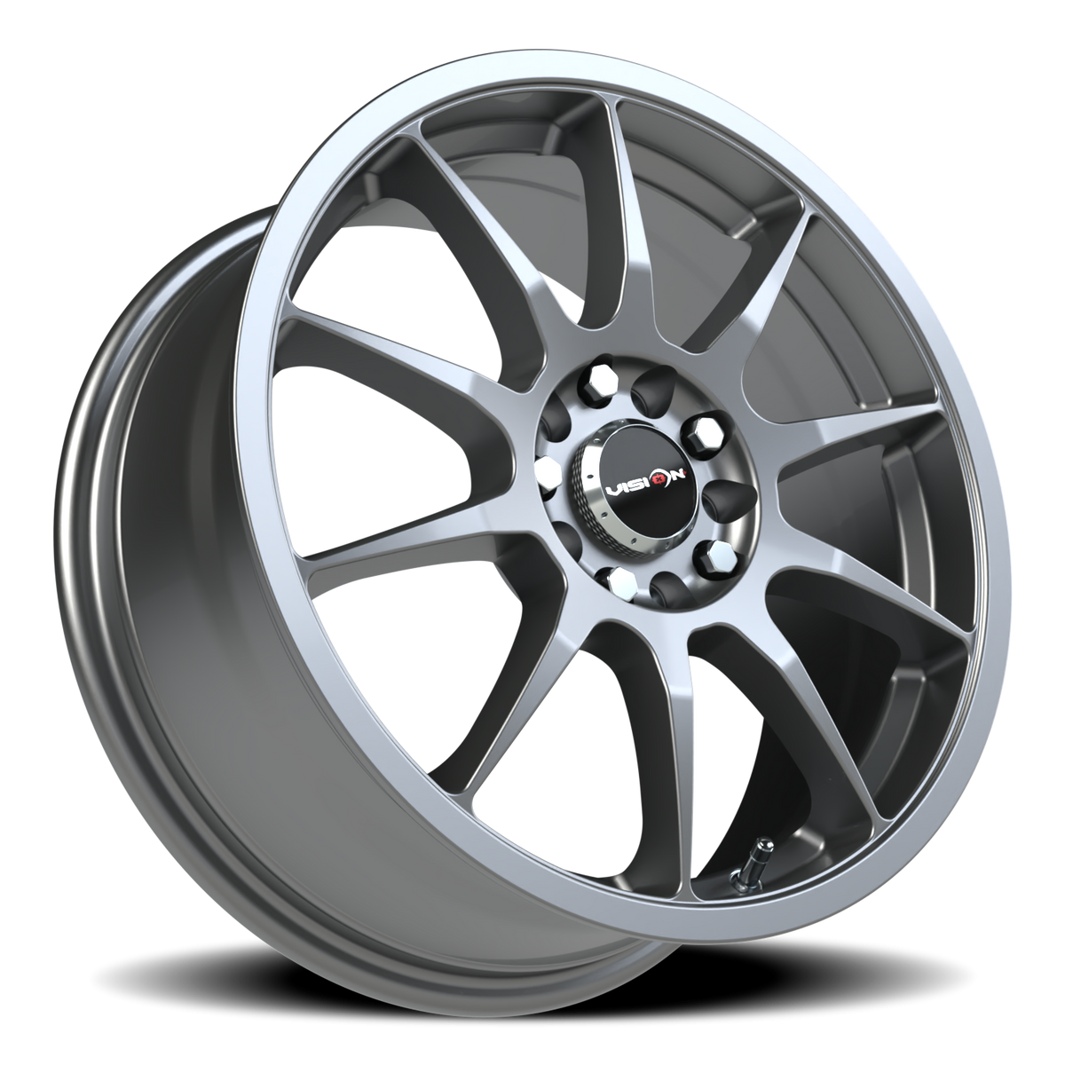 Vision Wheel 425 Gunmetal 17x7 +42 4x100mm 73.1mm - Wheelwiz