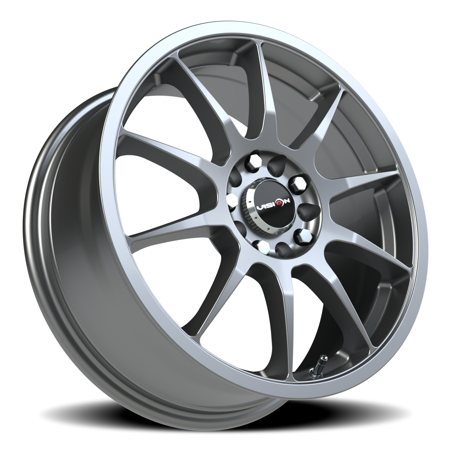 Vision Wheel 425 Gunmetal 17x7 +42 4x100mm 73.1mm - Wheelwiz