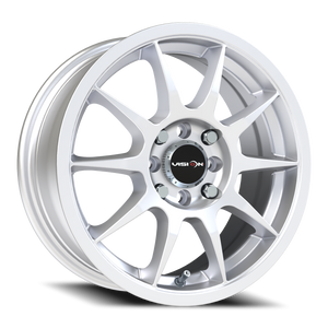Vision Wheel 425 Hyper Silver 15x6.5 +38 4x100mm 73.1mm - Wheelwiz