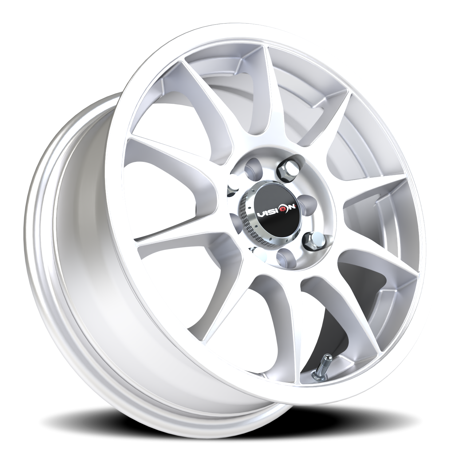 Vision Wheel 425 Hyper Silver 15x6.5 +38 4x100mm 73.1mm - Wheelwiz