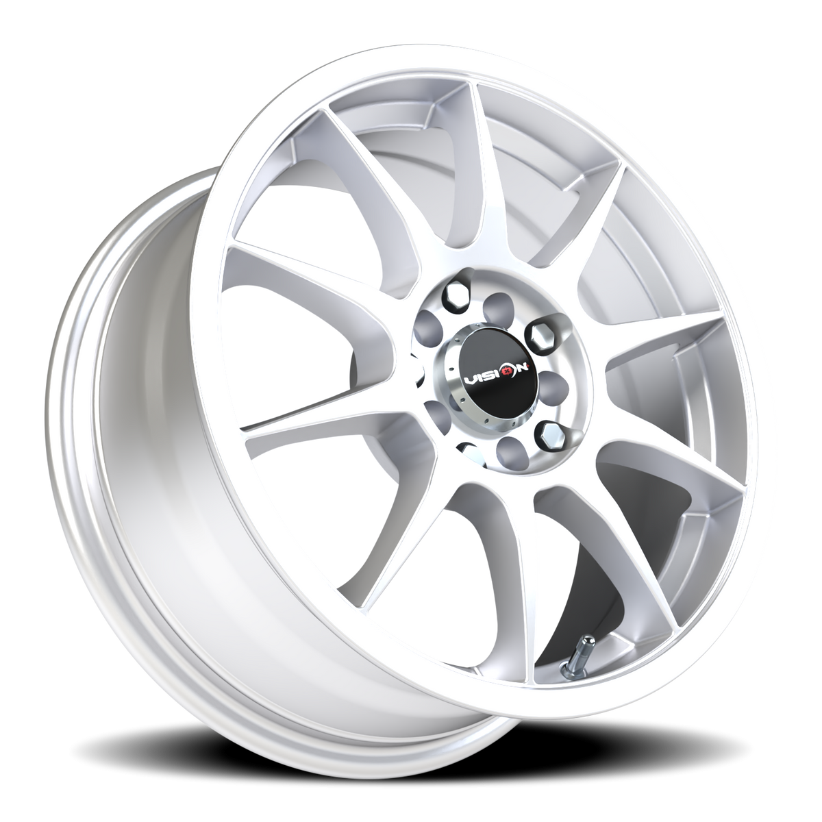 Vision Wheel 425 Hyper Silver 16x7 +48 5x112mm 73.1mm - Wheelwiz
