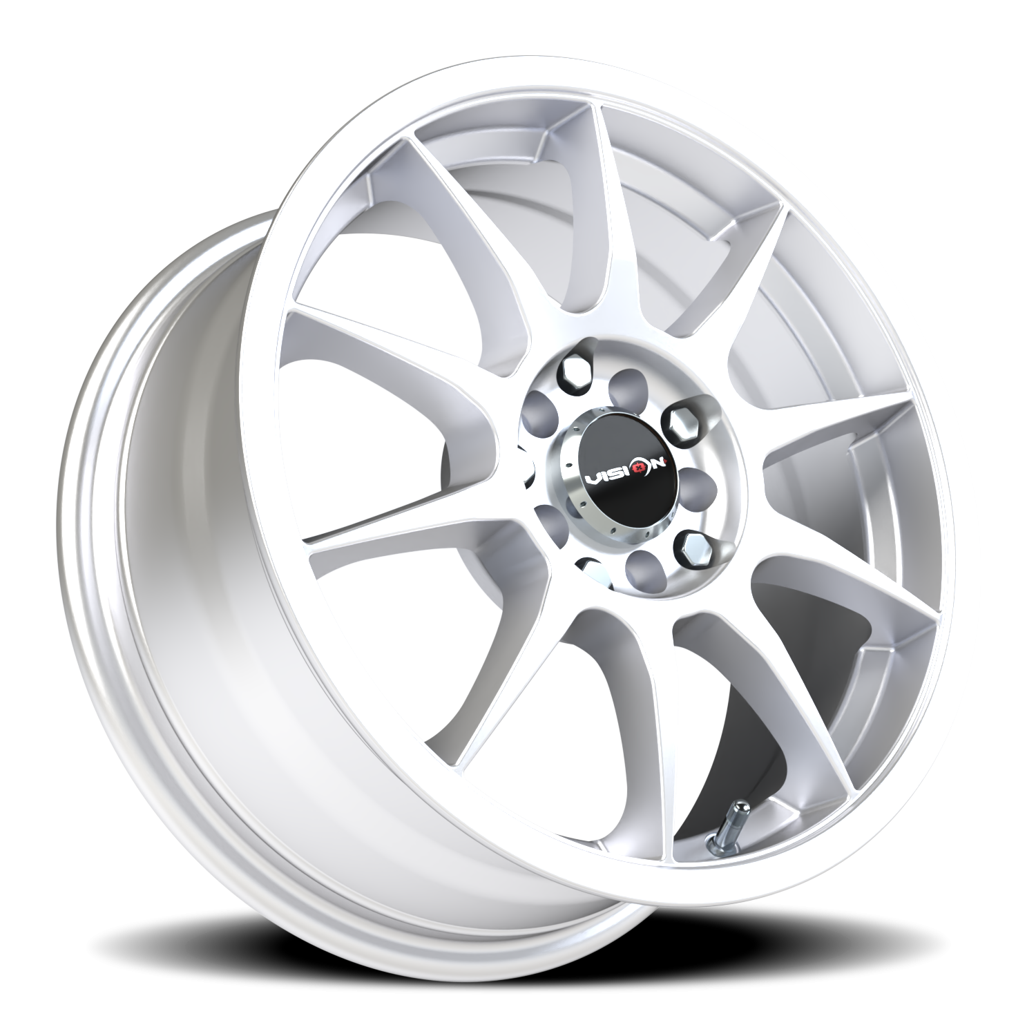 Vision Wheel 425 Hyper Silver 16x7 +48 5x112mm 73.1mm - Wheelwiz