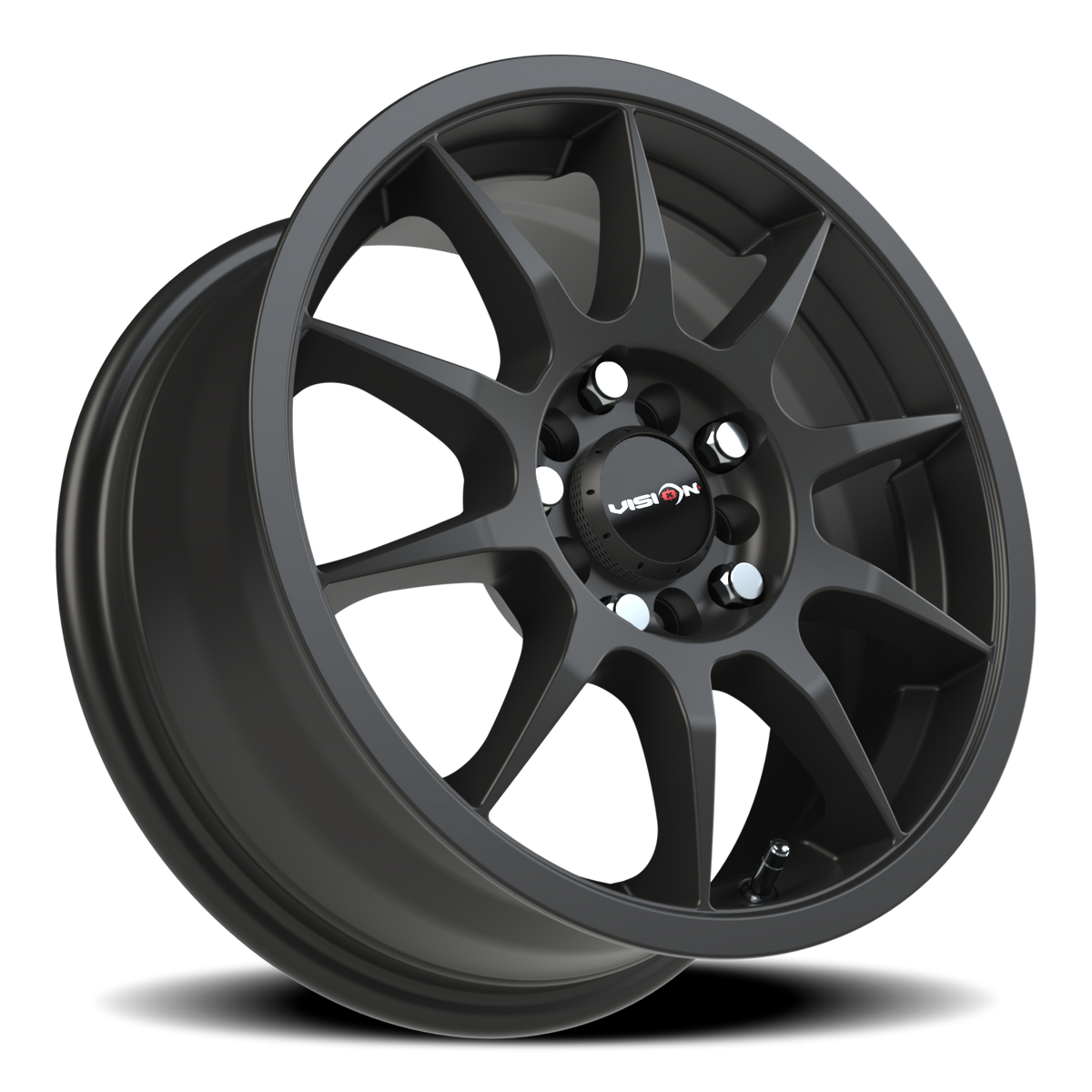 Vision Wheel 425 Matte Black 15x6.5 +38 5x100mm 73.1mm - Wheelwiz