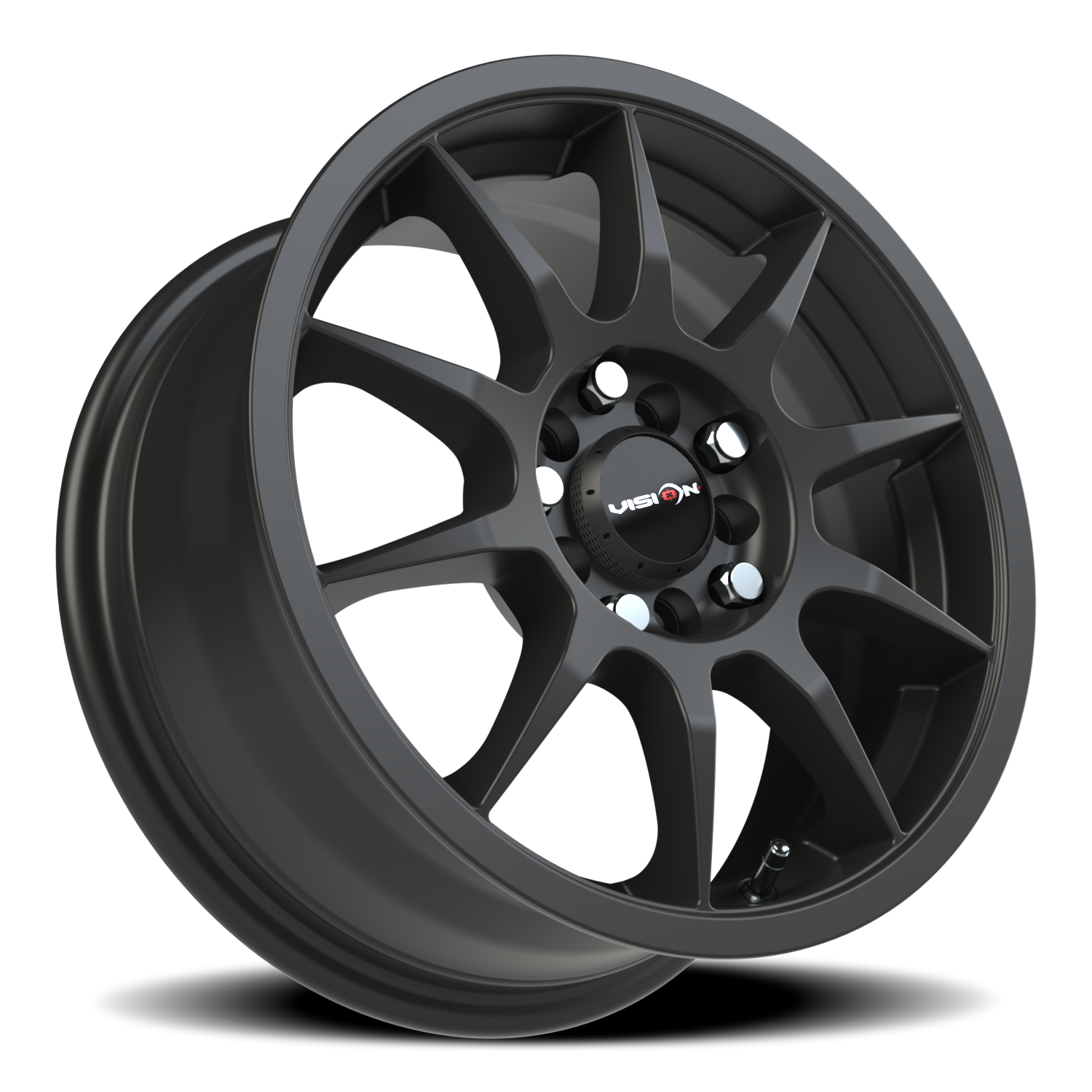 Vision Wheel 425 Matte Black 15x6.5 +38 5x100mm 73.1mm - Wheelwiz