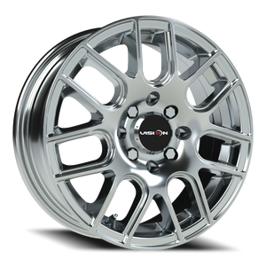 Vision Wheel 426H Chrome 14x5.5 +38 4x100mm 73.1mm - Wheelwiz