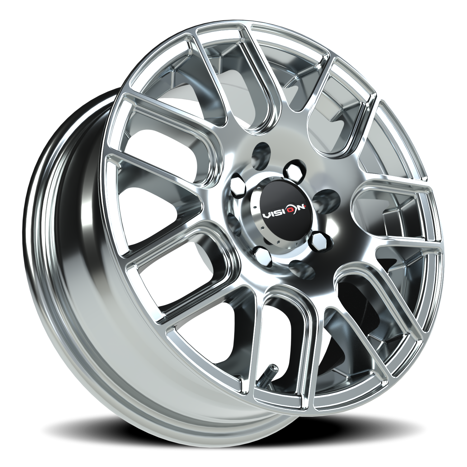 Vision Wheel 426H Chrome 14x5.5 +38 4x100mm 73.1mm - Wheelwiz