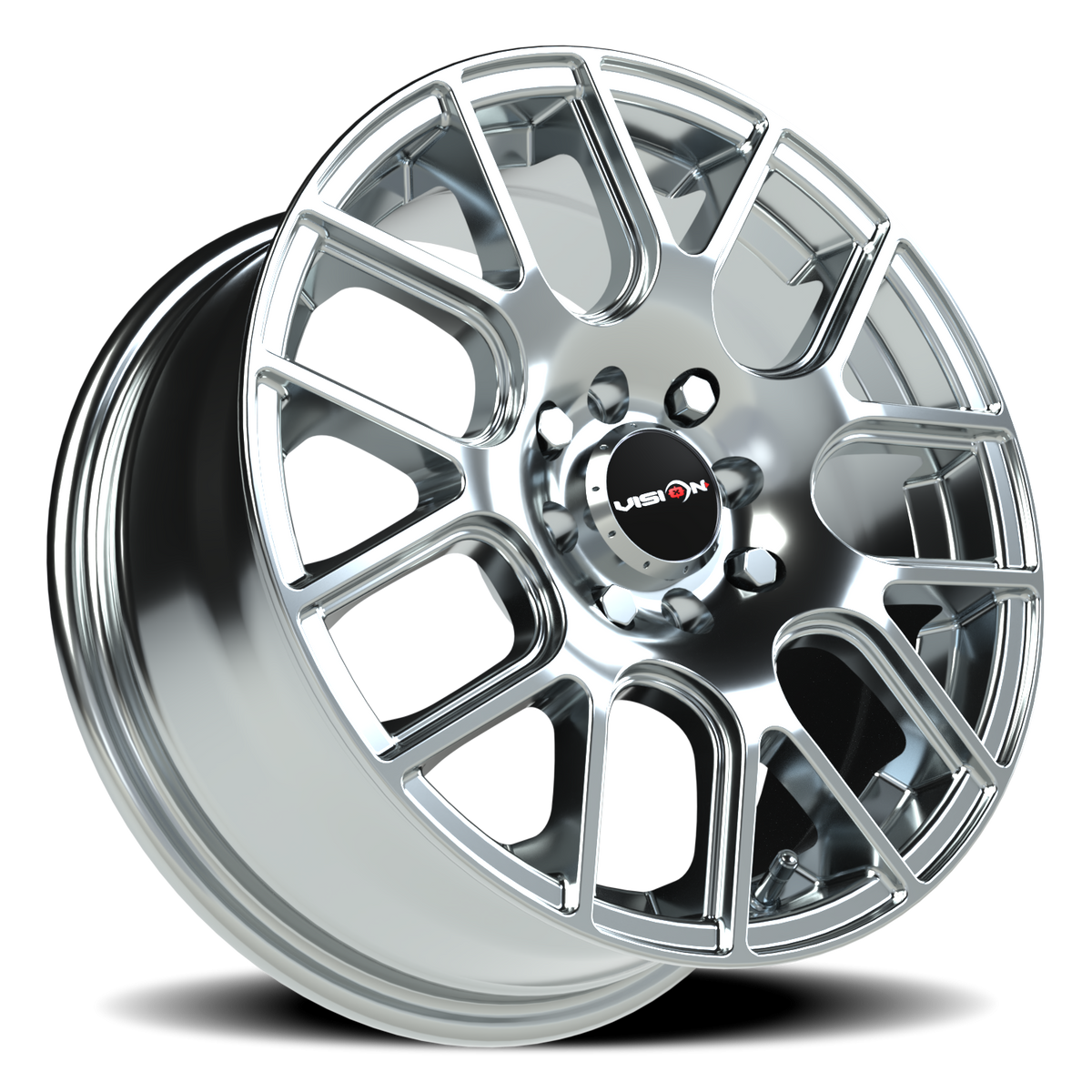 Vision Wheel 426H Chrome 15x6.5 +38 4x100mm 73.1mm - Wheelwiz