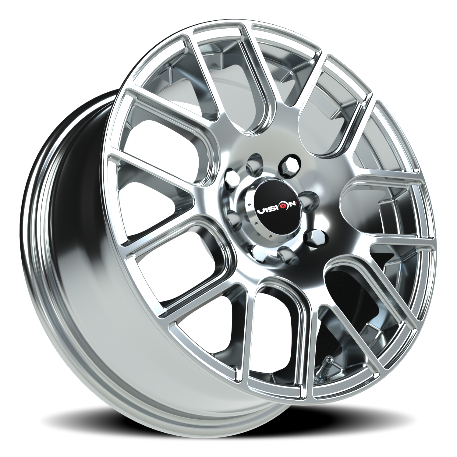 Vision Wheel 426H Chrome 15x6.5 +38 4x100mm 73.1mm - Wheelwiz