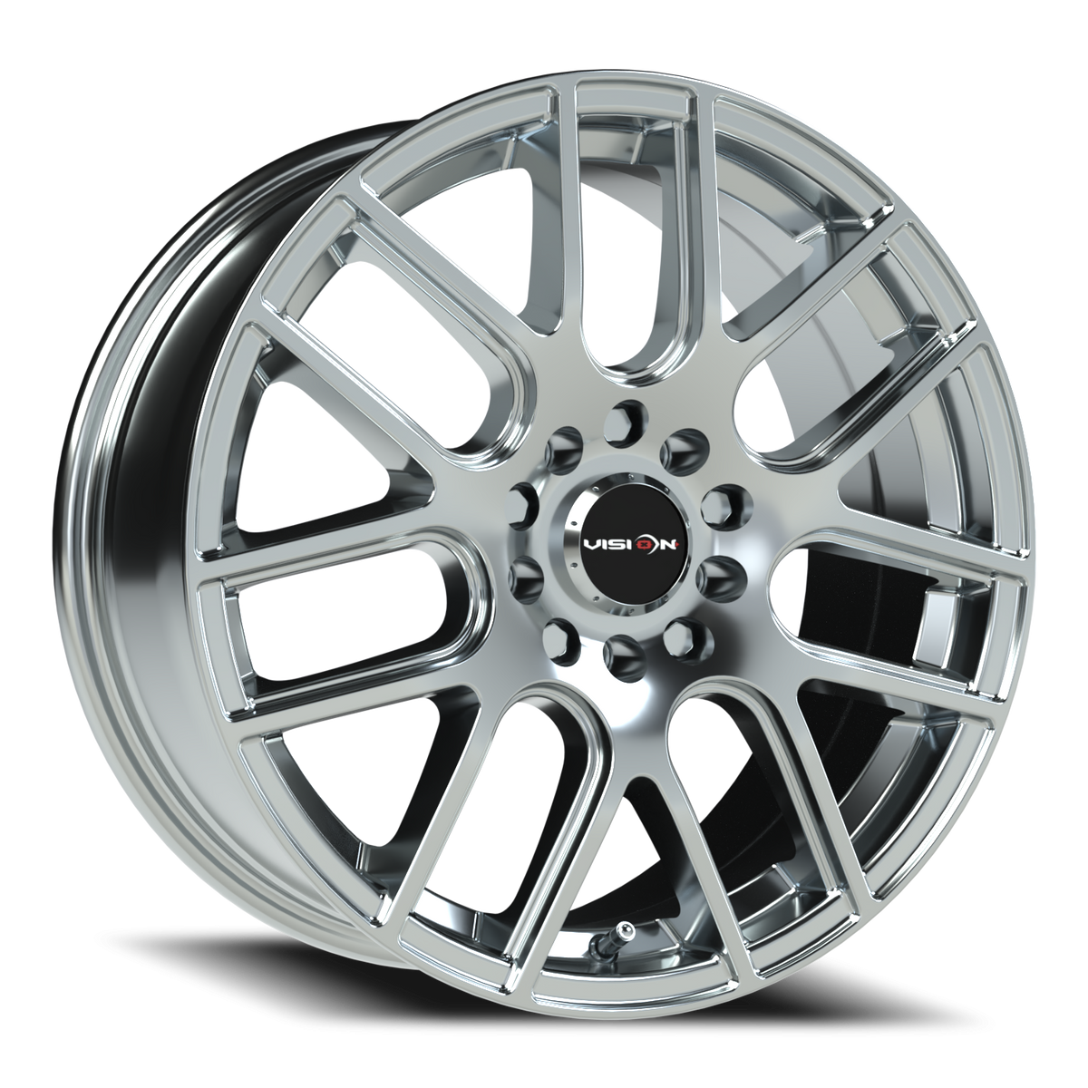 Vision Wheel 426H Chrome 17x7.5 +38 5x108mm 73.1mm - Wheelwiz