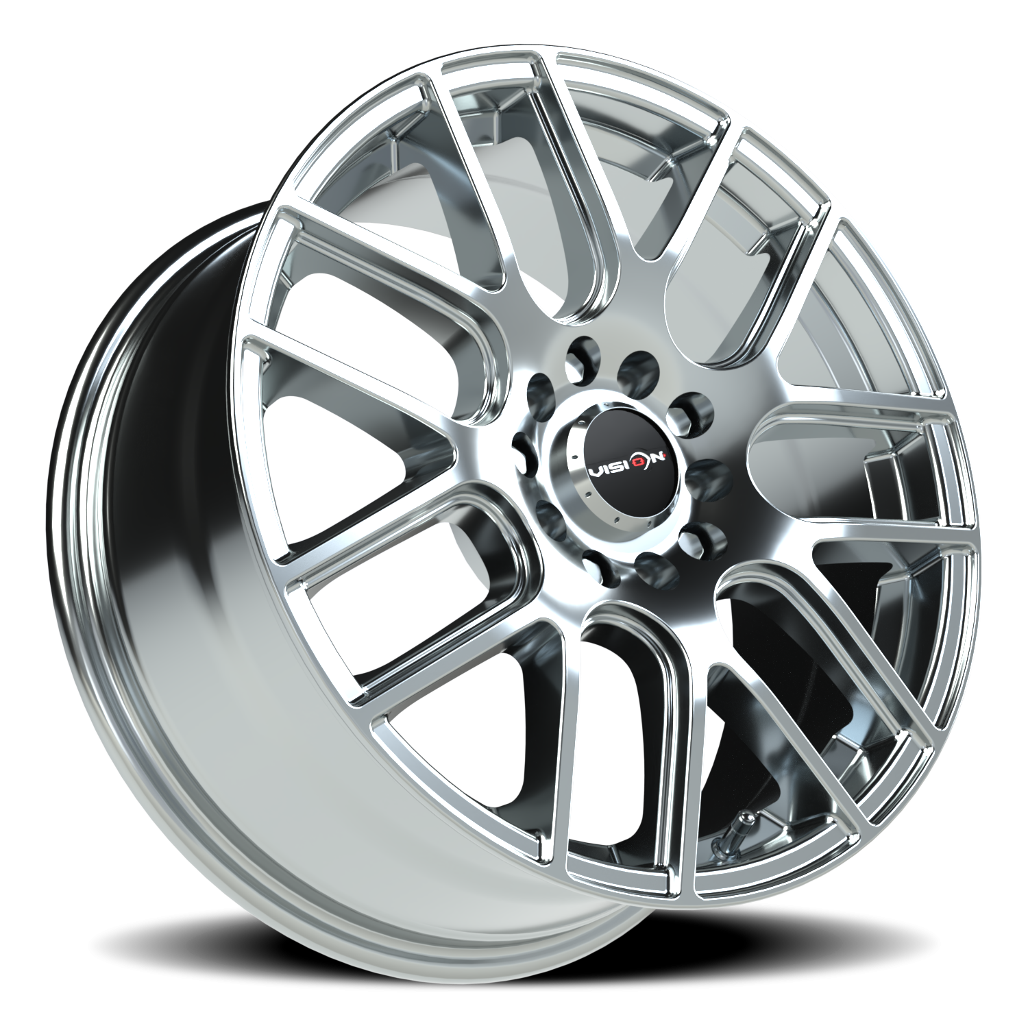 Vision Wheel 426H Chrome 17x7.5 +38 5x108mm 73.1mm - Wheelwiz