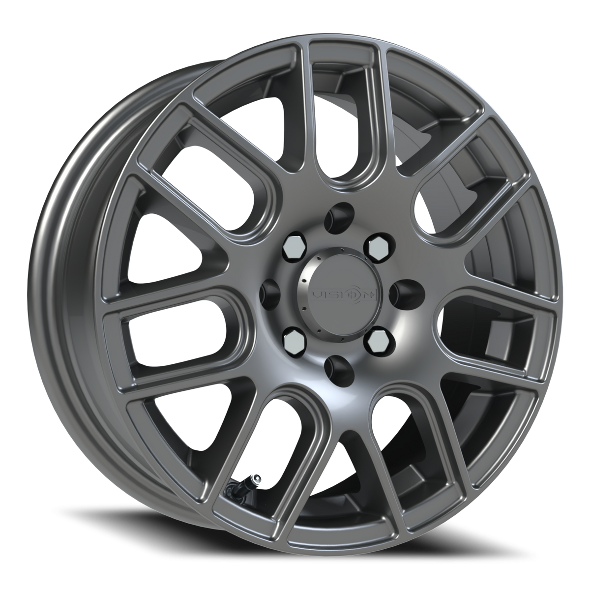 Vision Wheel 426H Gunmetal 14x5.5 +38 4x100mm 73.1mm - Wheelwiz