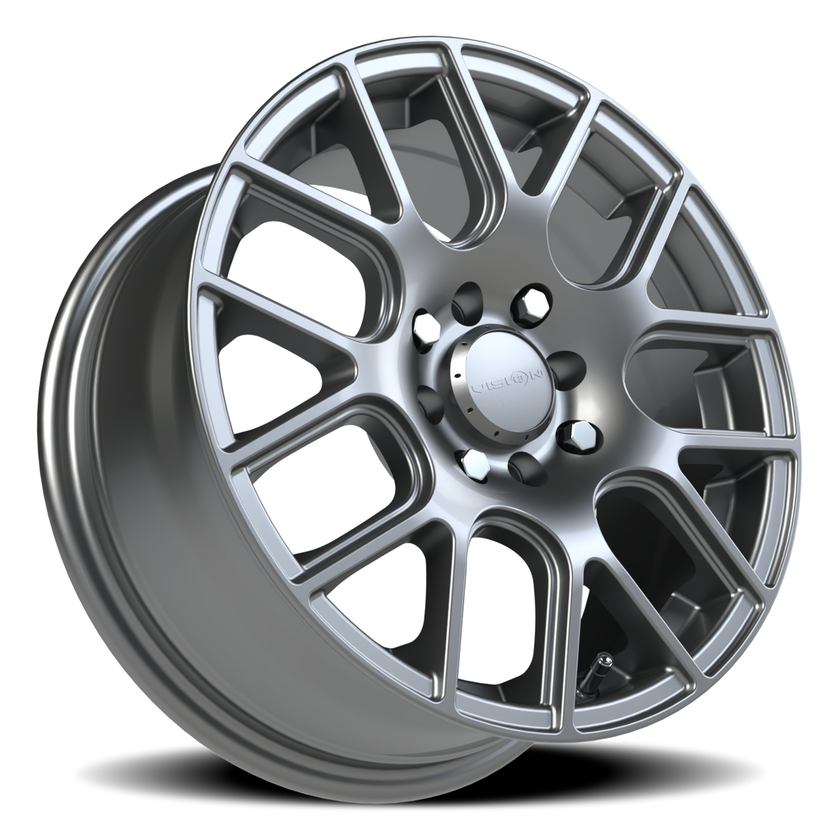 Vision Wheel 426H Gunmetal 15x6.5 +38 4x100mm 73.1mm - Wheelwiz