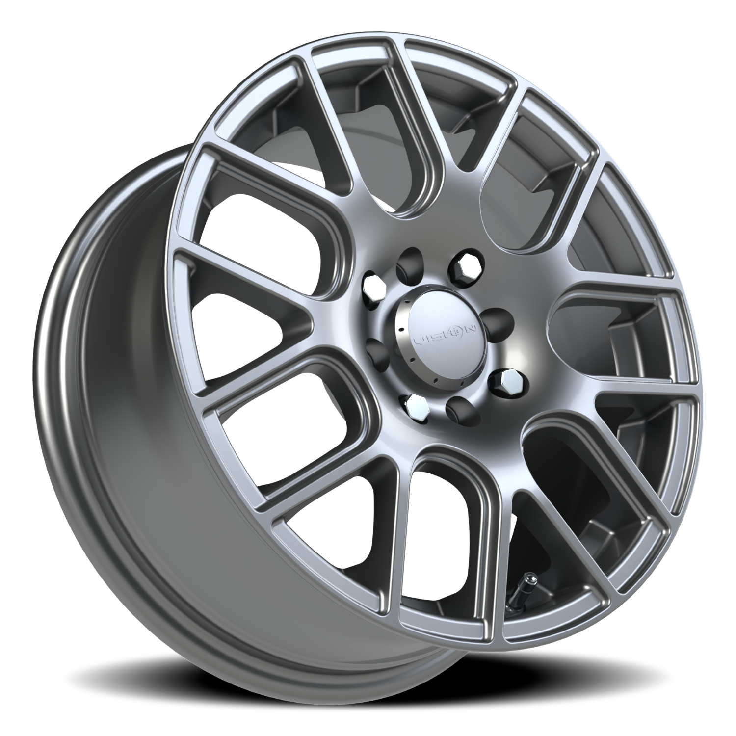 Vision Wheel 426H Gunmetal 15x6.5 +38 4x100mm 73.1mm - Wheelwiz